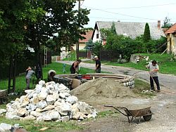 A szökőkút építésének folyamata